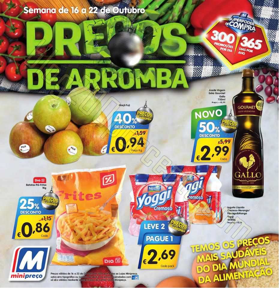 Antevisão folheto MINIPREÇO de 16 a 22 outubro p