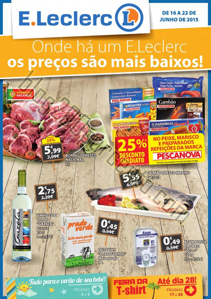 Antevisão de Folheto E-LECLERC Promoções de 16 