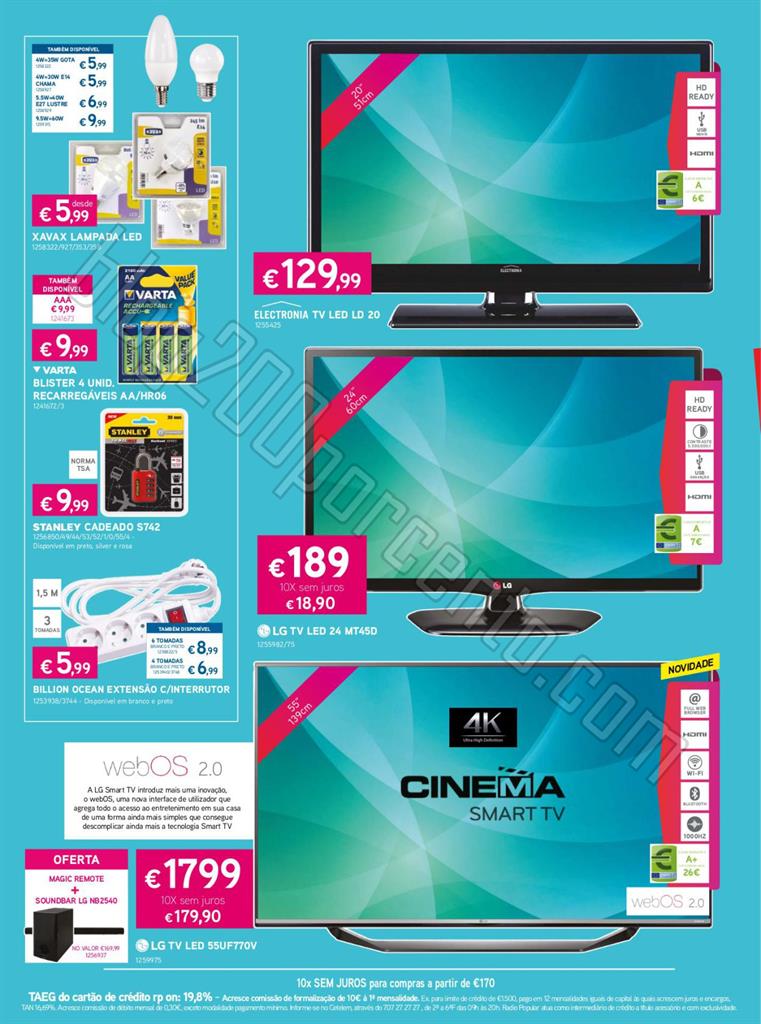 Antevisão Folheto RADIO POPULAR Promoções de 6 