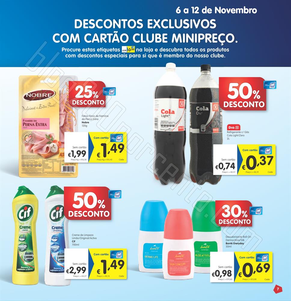 Antevisão Folheto MINIPREÇO de 6 a 12 novembro -