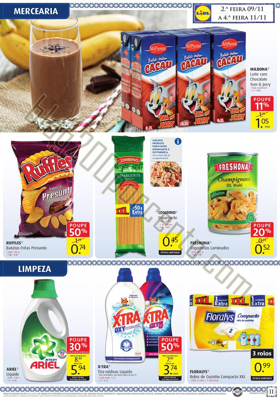 Antevisão Folheto LIDL Promoções de 5 a 11 nove