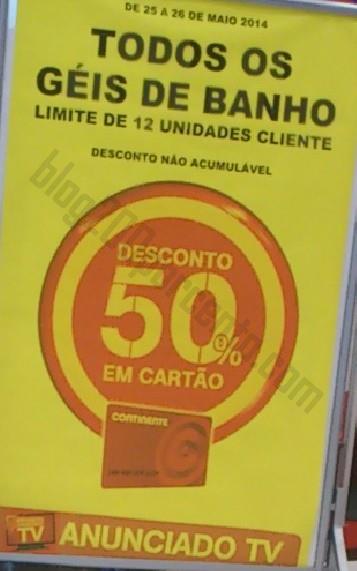100% de desconto CONTINENTE apenas hoje - Gel de Banho