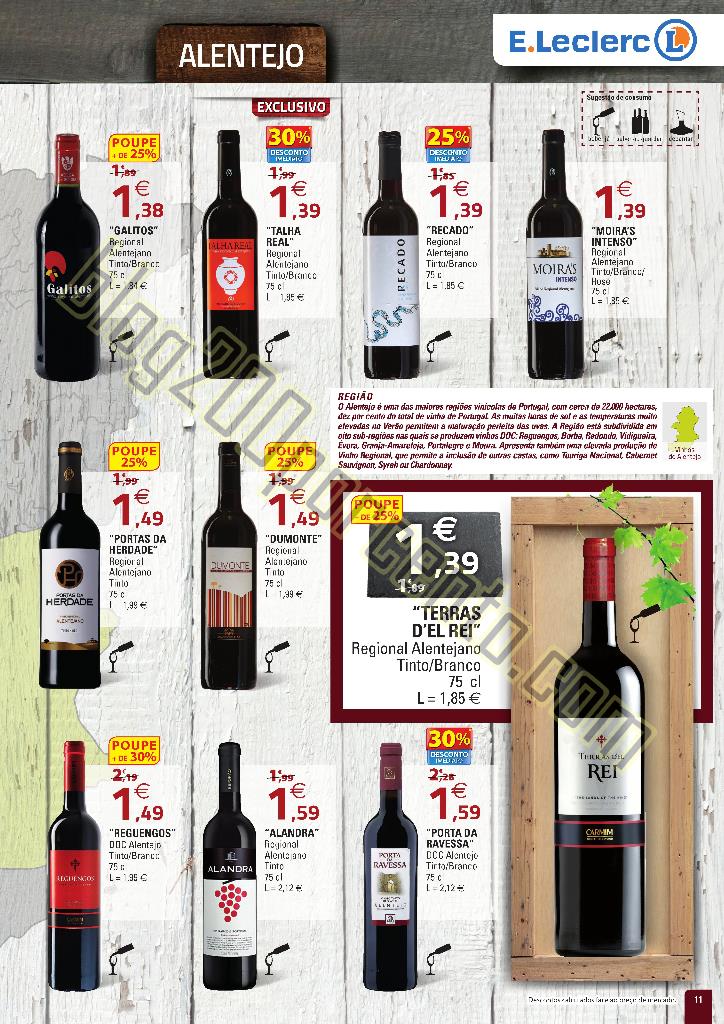 Antevisão Folheto E-LECLERC Vinhos de 29 setembro