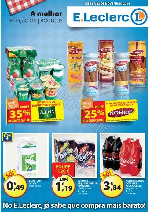 Antevisão Folheto E-LECLERC de 18 a 23 novembro p