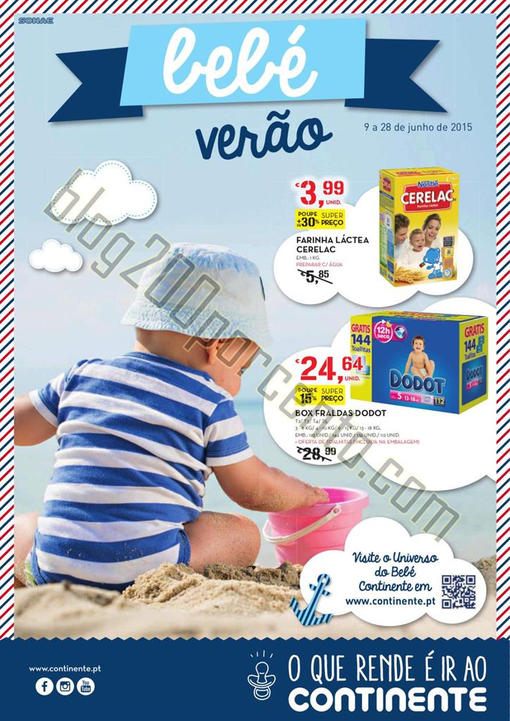 Antevisão Folheto CONTINENTE Bebé de 9 a 28 junh