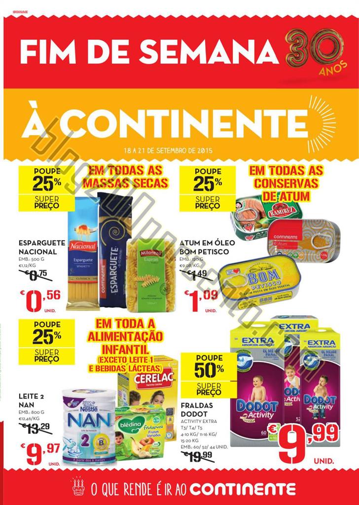 Antevisão Folheto CONTINENTE Extra Fim de semana 