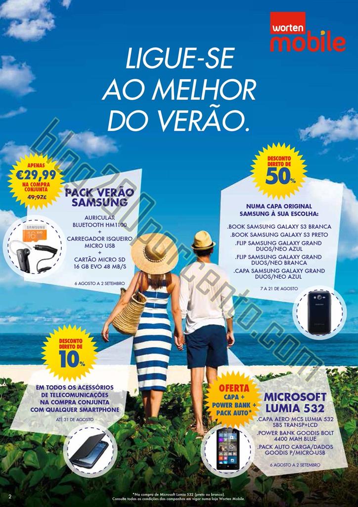 Novo Folheto WORTEN MOBILE Promoções até 2 sete
