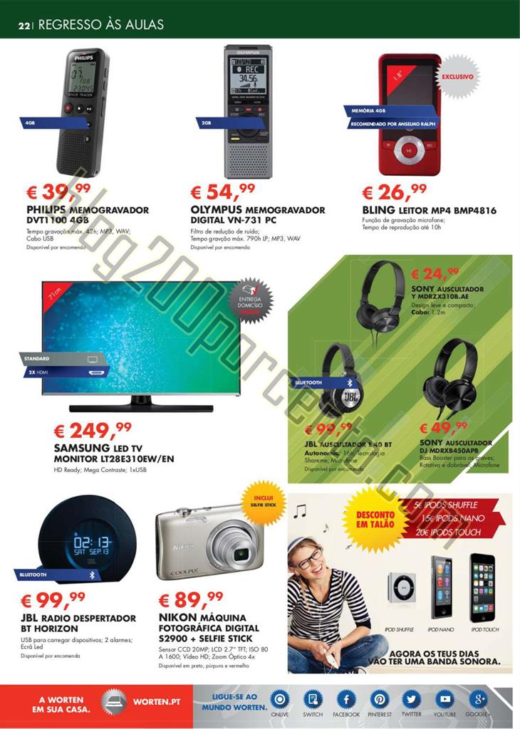 Novo Folheto WORTEN Regresso às aulas de 19 agost