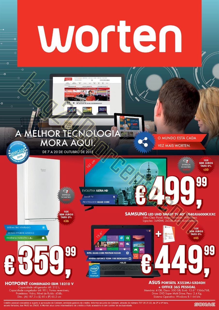 Novo Folheto WORTEN Promoções de 7 a 20 outubro 