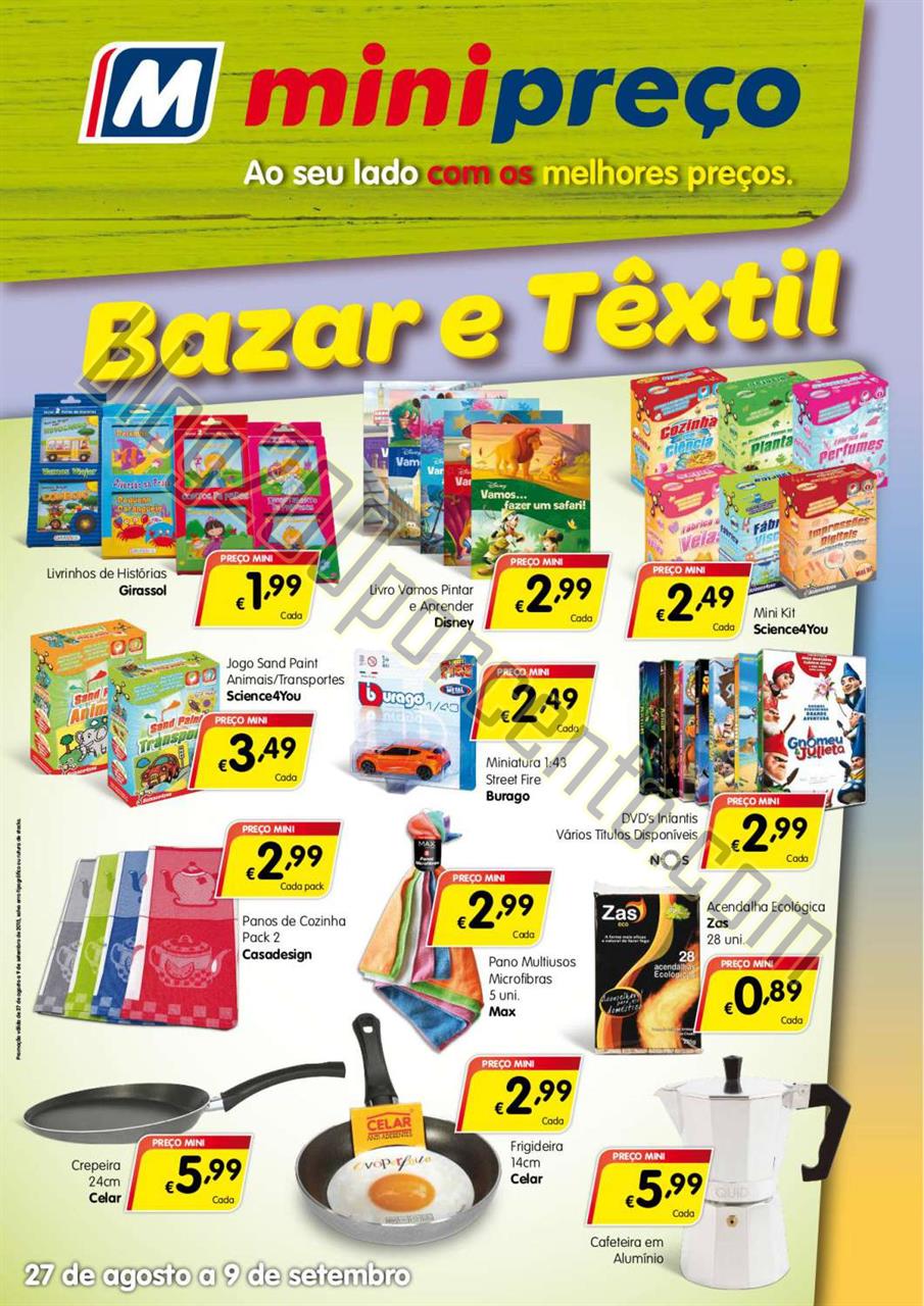 Antevisão Folheto MINIPREÇO Bazar promoções de