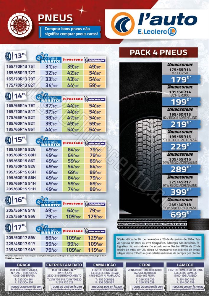 Antevisão Folheto E-LECLERC Auto de 26 novembro a