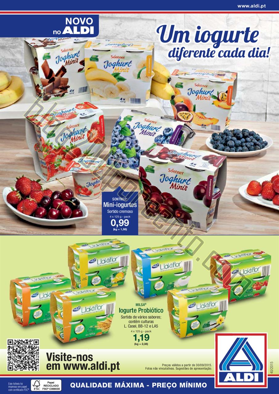 Antevisão Folheto ALDI promoções a partir de 30