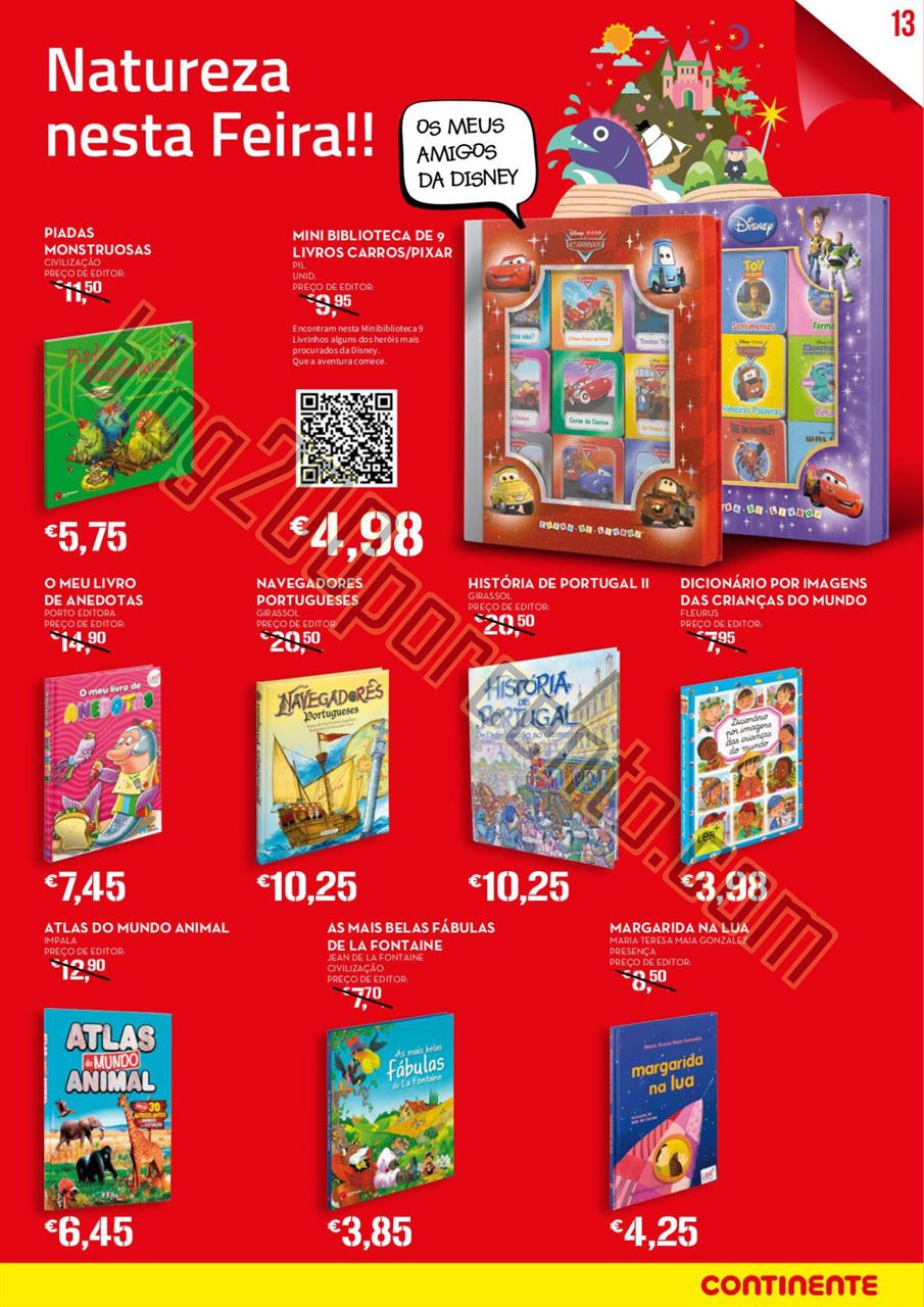 Antevisão Folheto CONTINENTE Feira do Livro de 14