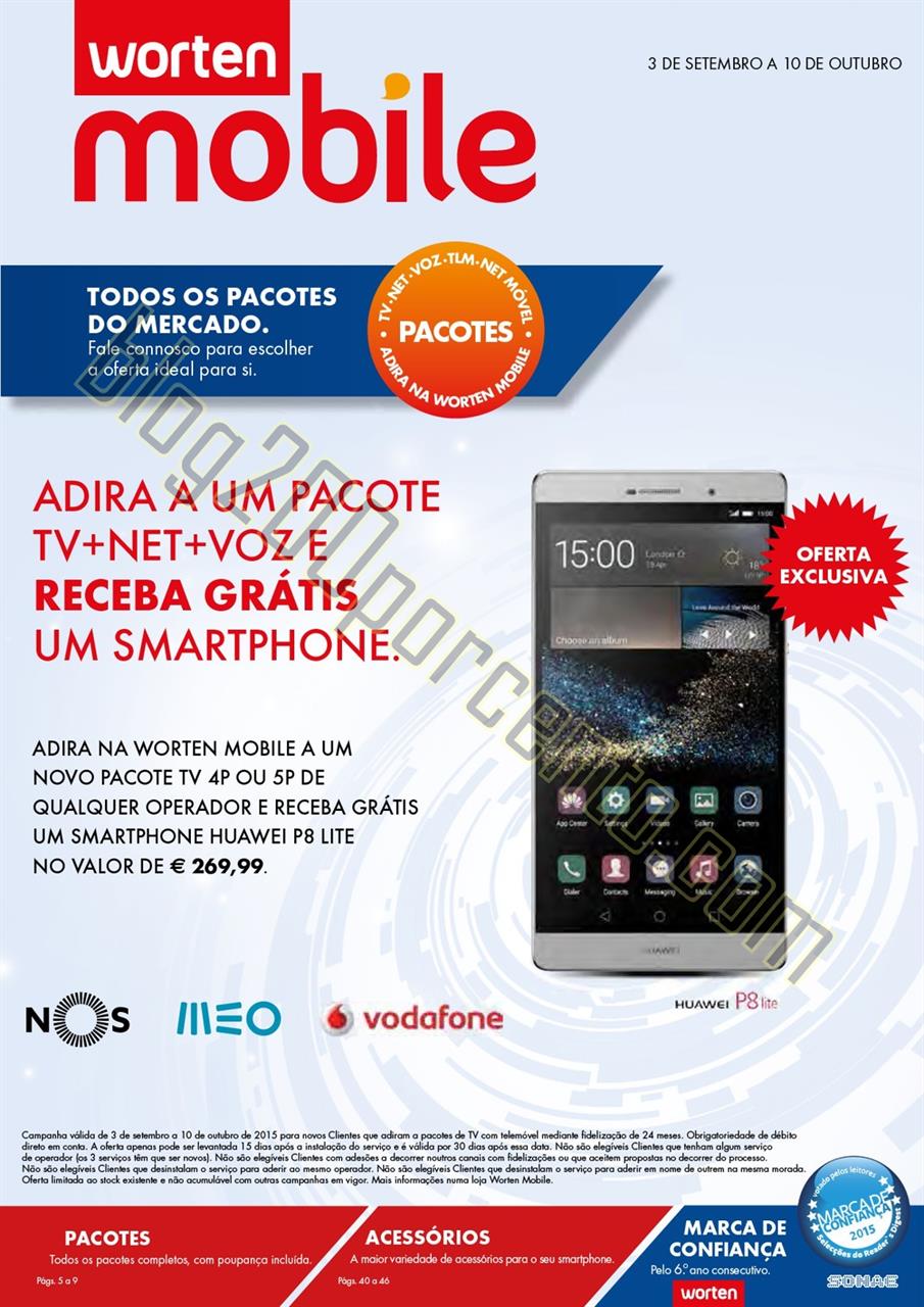 Antevisão Folheto WORTEN MOBILE de 3 setembro a 1