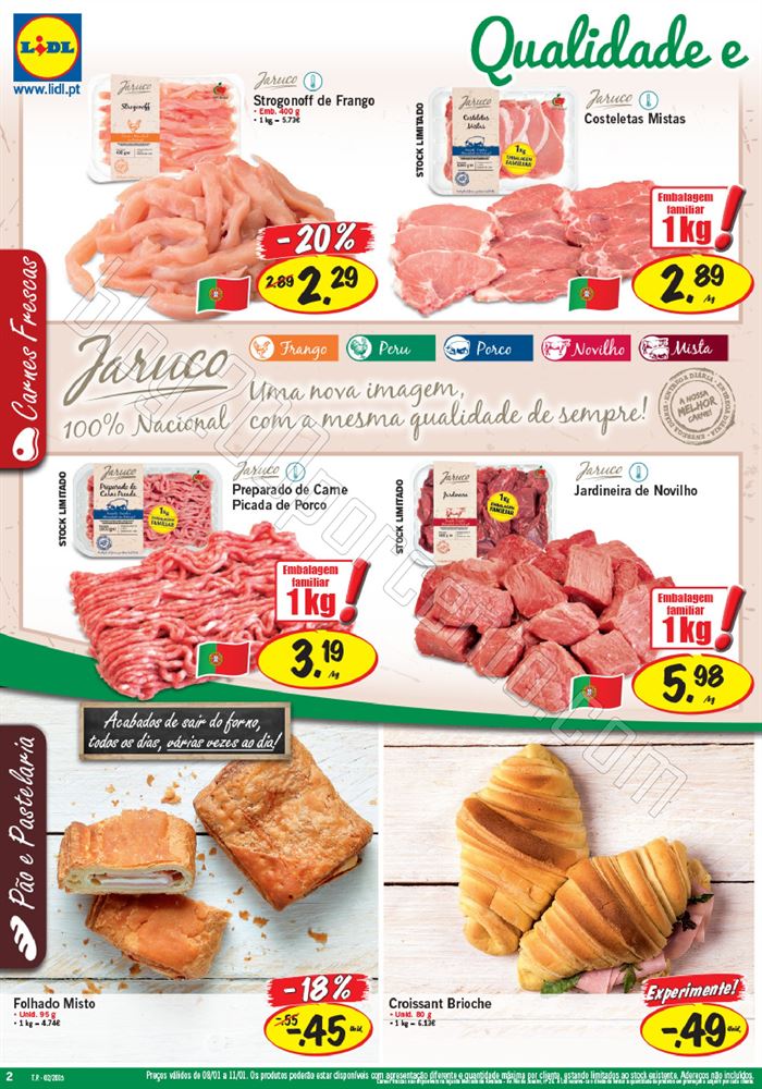 Antevisão Folheto LIDL promoções de 8 a 14 jane
