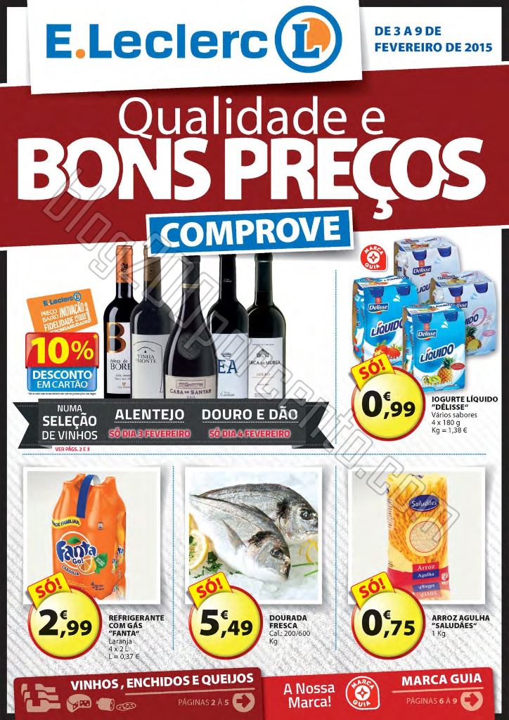 Antevisão Folheto E-LECLERC promoções de 3 a 9 