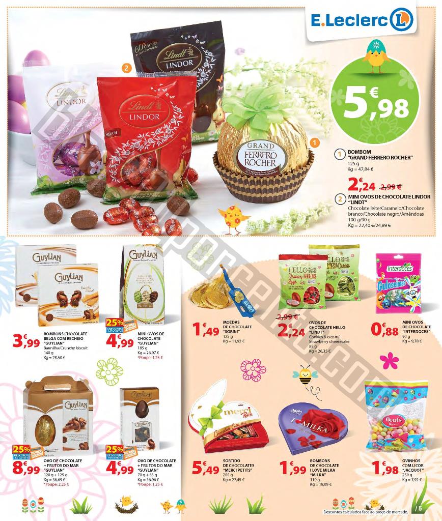 Antevisão Folheto E-LECLERC Páscoa de 24 março 