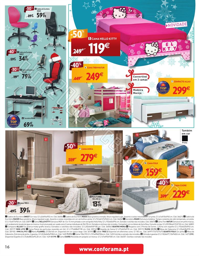 Novo Folheto CONFORAMA Natal de 11 a 31 dezembro p
