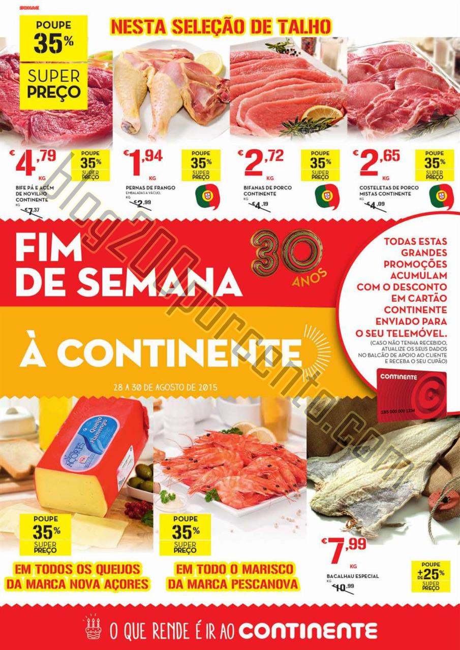 Antevisão Folheto CONTINENTE Frescos Fim de seman