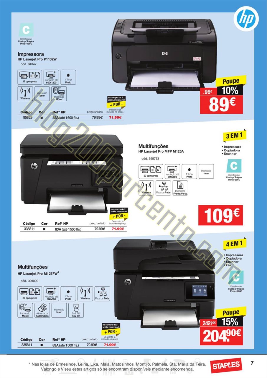 Antevisão folheto STAPLES Promoções de 3 a 24 n