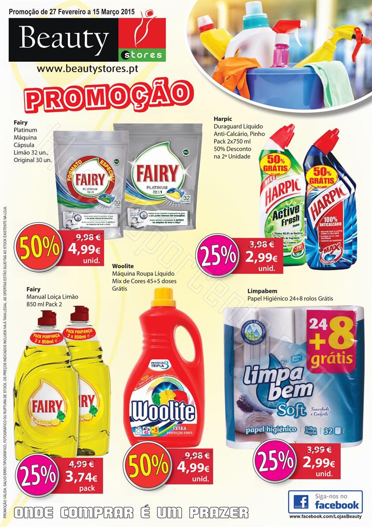 Novo Folheto BEAUTY STORES promoções de 27 fever
