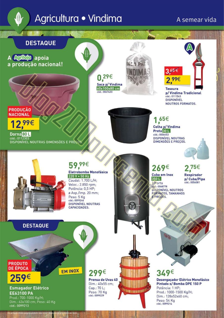 Antevisão Folheto AGRILOJA Promoções de 16 julh