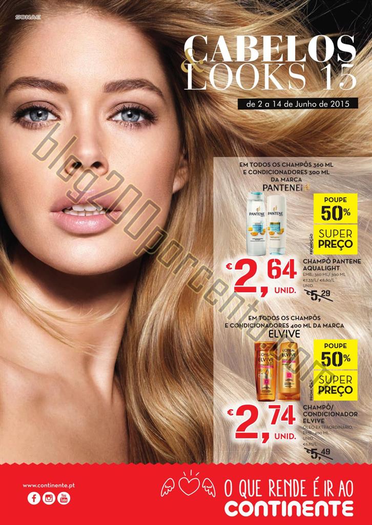 Antevisão folheto CONTINENTE Cabelos&amp;Looks de 2 a