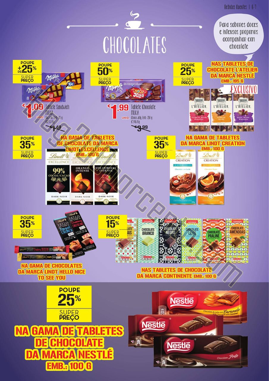 Antevisão Folheto CONTINENTE - MODELO Bebidas que