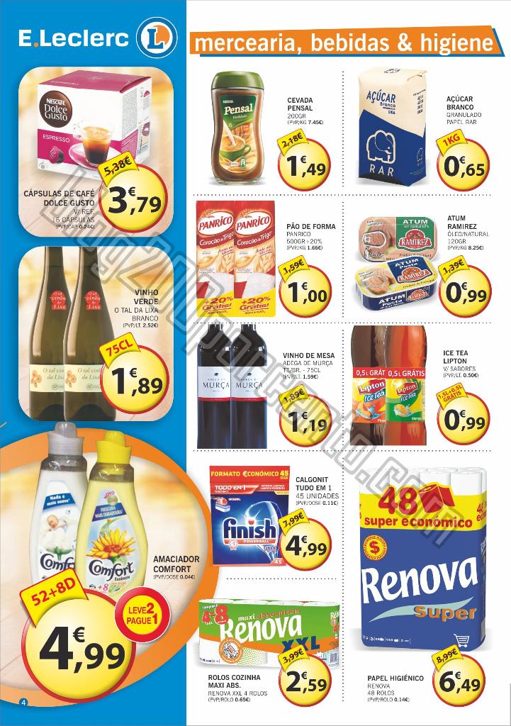 Antevisão Folheto E-LECLERC Feira de 6 a 16 abril
