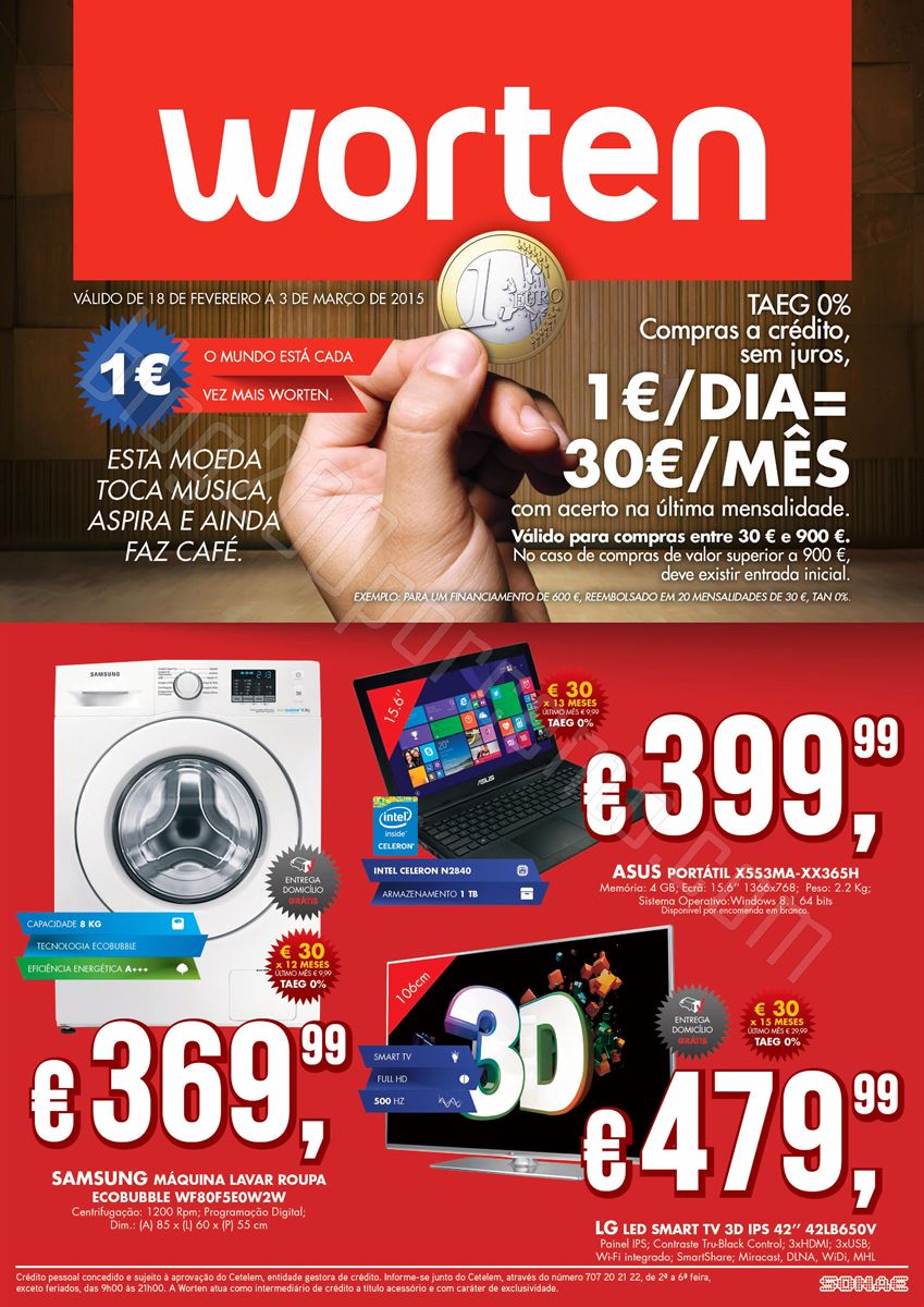 Novo Folheto WORTEN promoções de 18 fevereiro a 