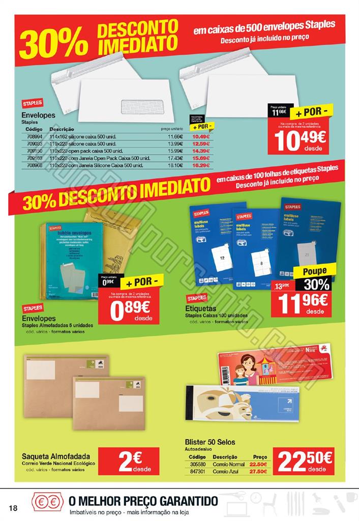 Antevisão Folheto STAPLES Primavera promoções d