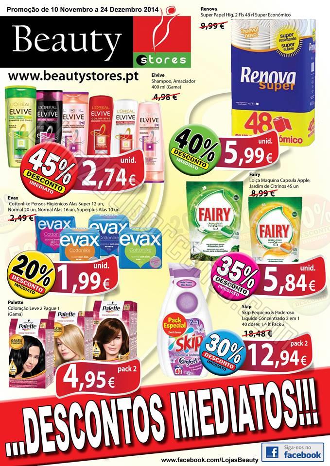 Novo Folheto BEAUTY STORES de 10 novembro a 24 dez