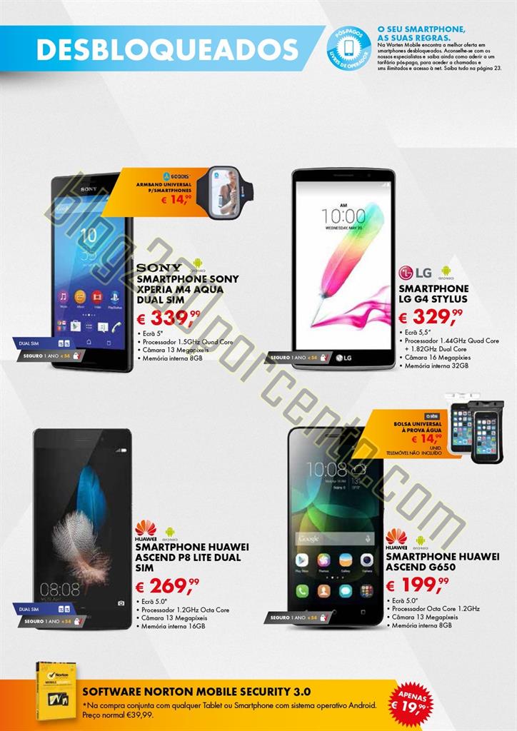 Novo Folheto WORTEN MOBILE Promoções até 2 sete