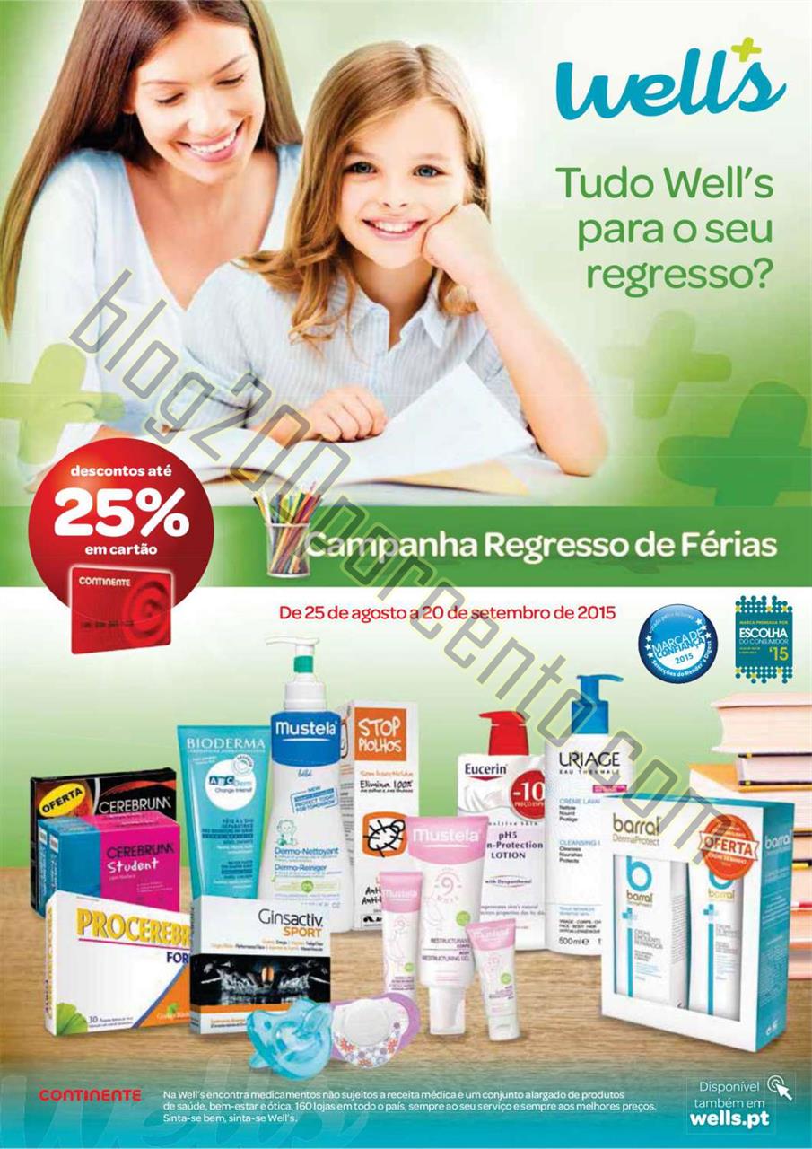 Antevisão Folheto WELLS Promoções de 25 agosto 