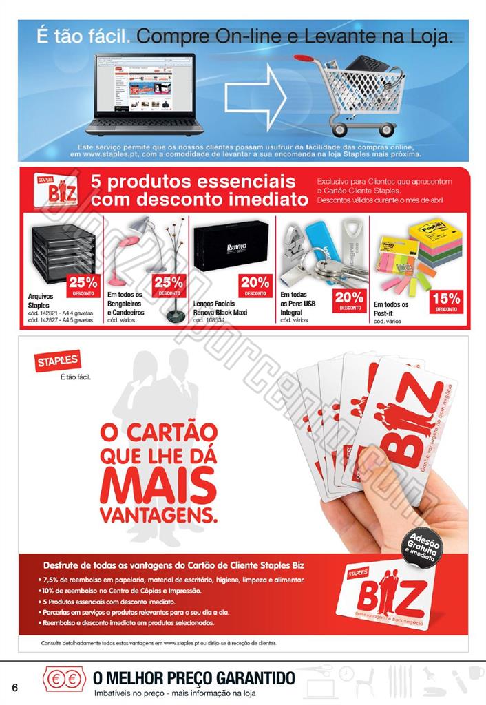 Antevisão Folheto STAPLES Primavera promoções d