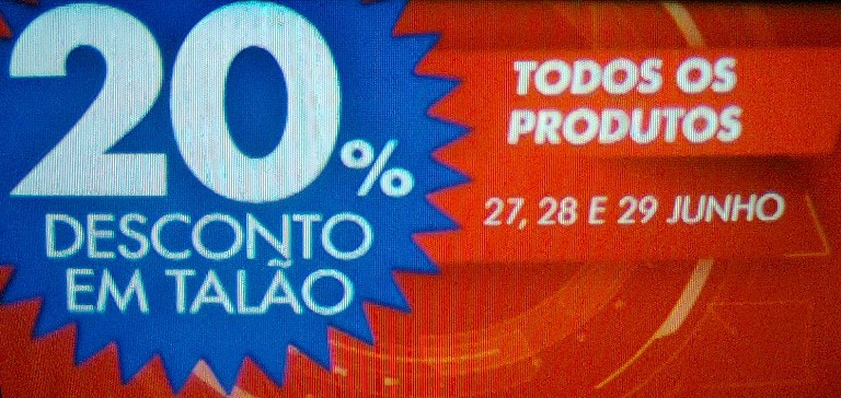 Nota 20 WORTEN de 27 a 29 junho - 20% desconto talão em tudo
