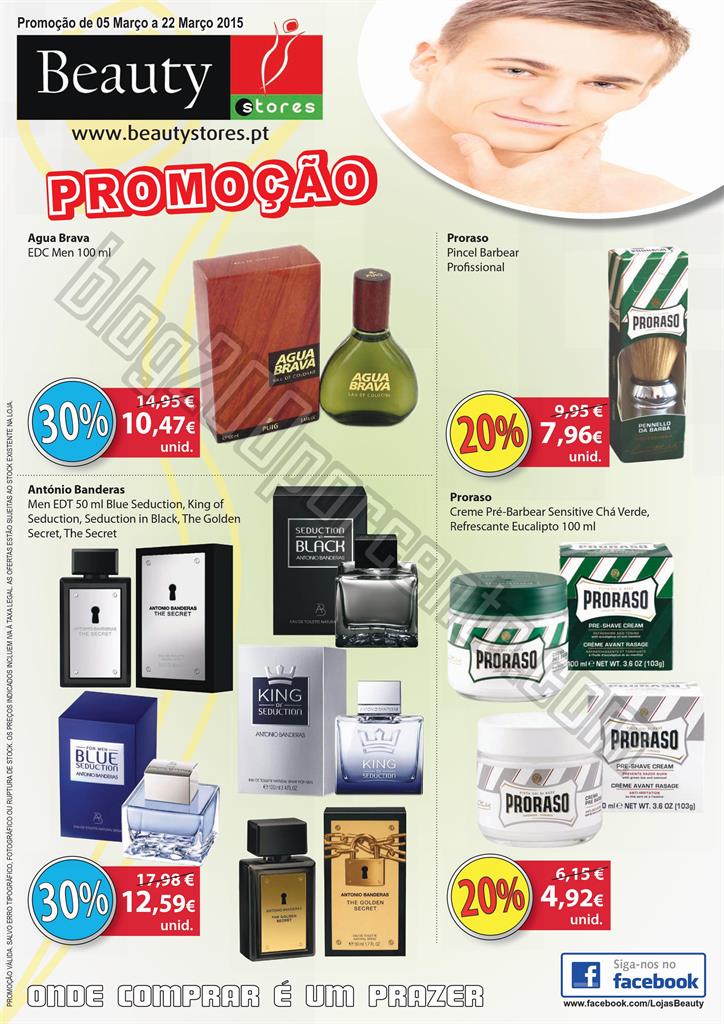 Novo Folheto BEAUTY STORES Dia do Pai até 22 mar