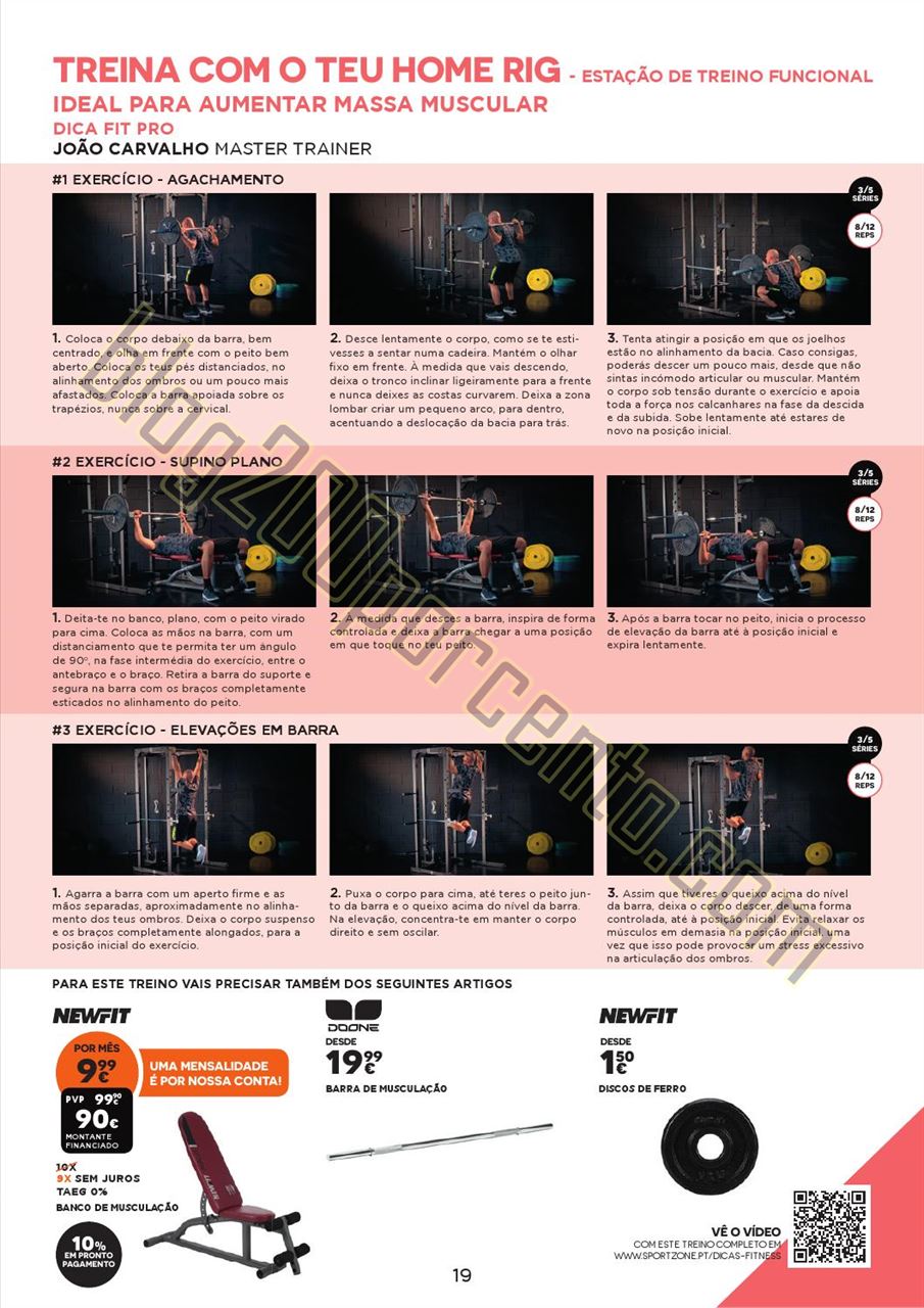 Antevisão Folheto SPORT ZONE Fitness de 8 outubro