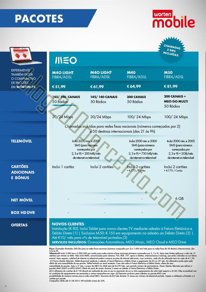 Novo Folheto WORTEN MOBILE Promoções até 2 sete