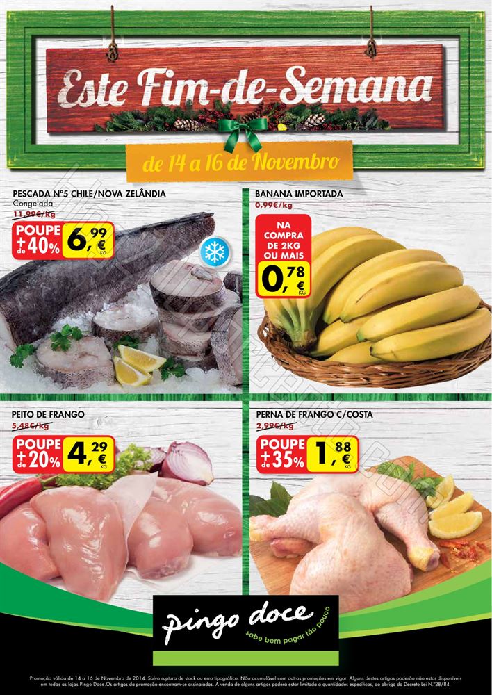 Novo Folheto PINGO DOCE Fim de Semana de 14 a 16 n