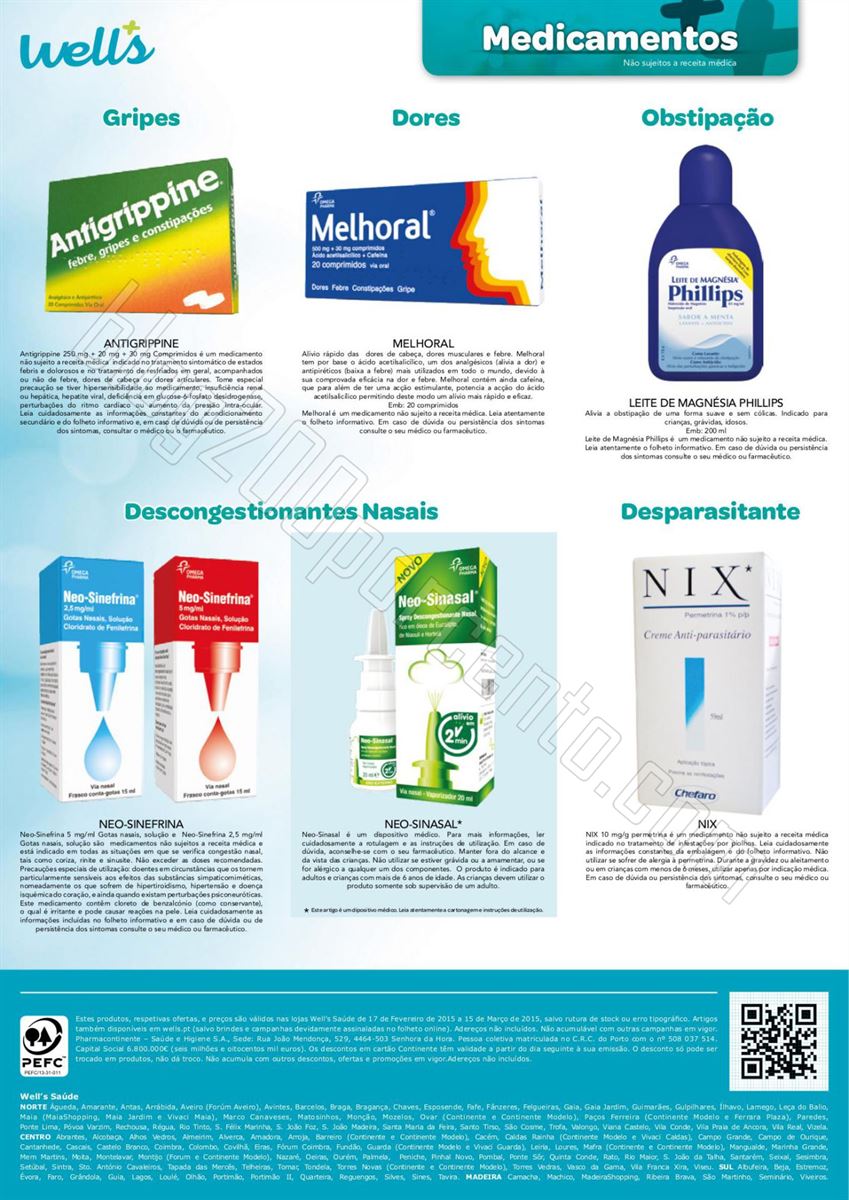 Antevisão Folheto WELLS promoções até 15 març