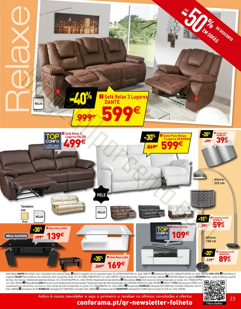Novo Folheto CONFORAMA Promoções de 30 julho a 2