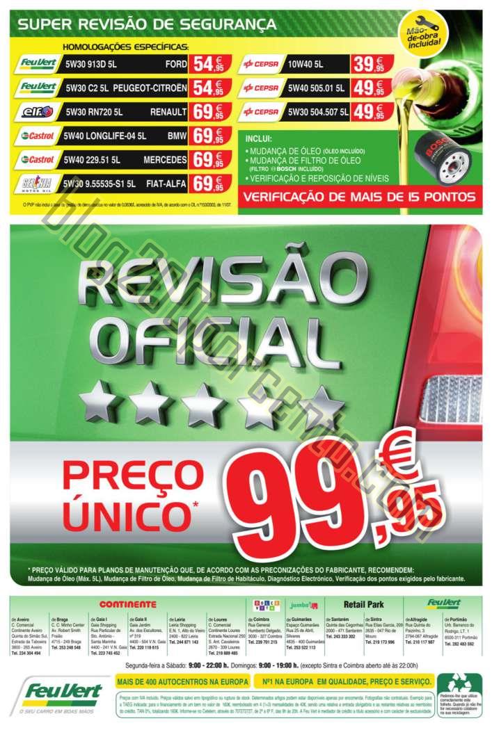 Antevisão Folheto FEU VERT promoções de 28 sete