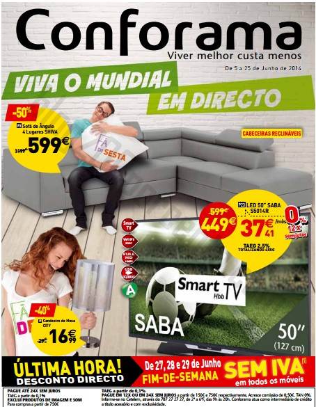 Folheto Promoções CONFORAMA até 25 junho