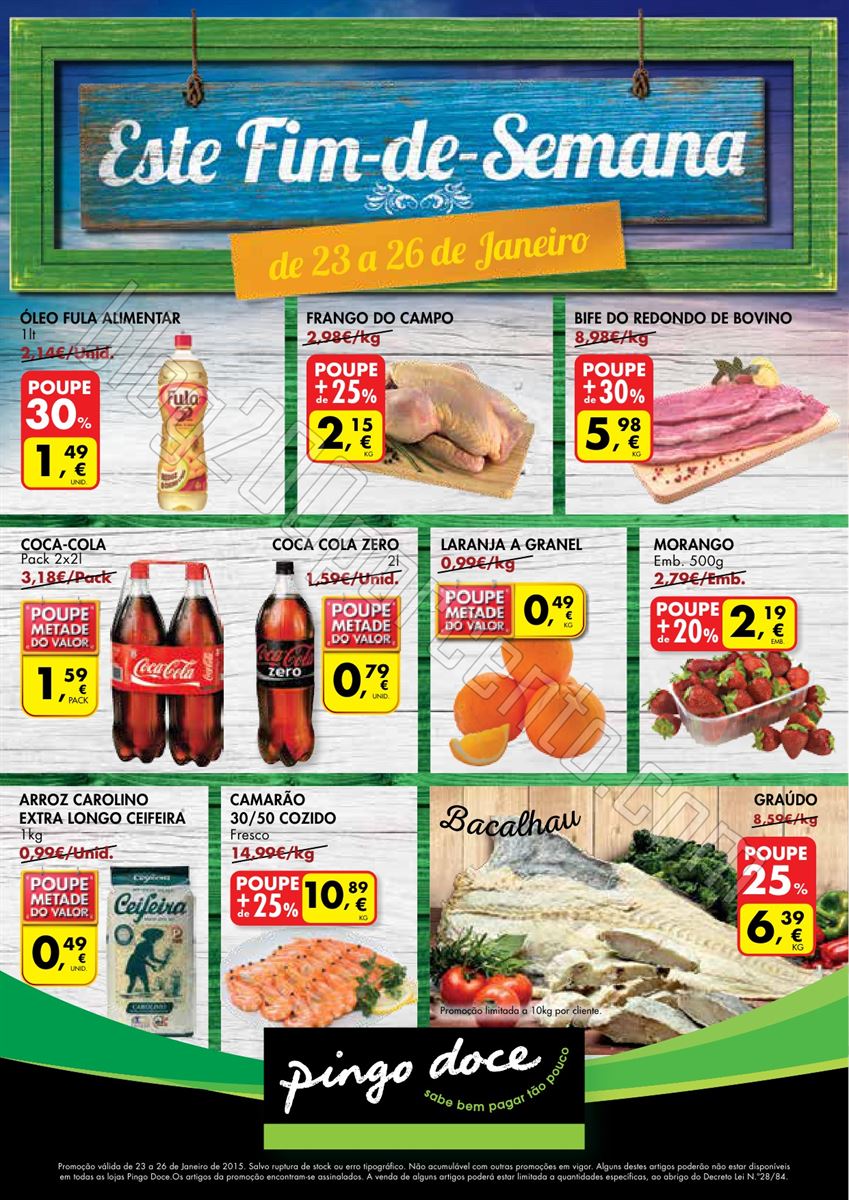 Antevisão Folheto PINGO DOCE Fim de Semana de 23 