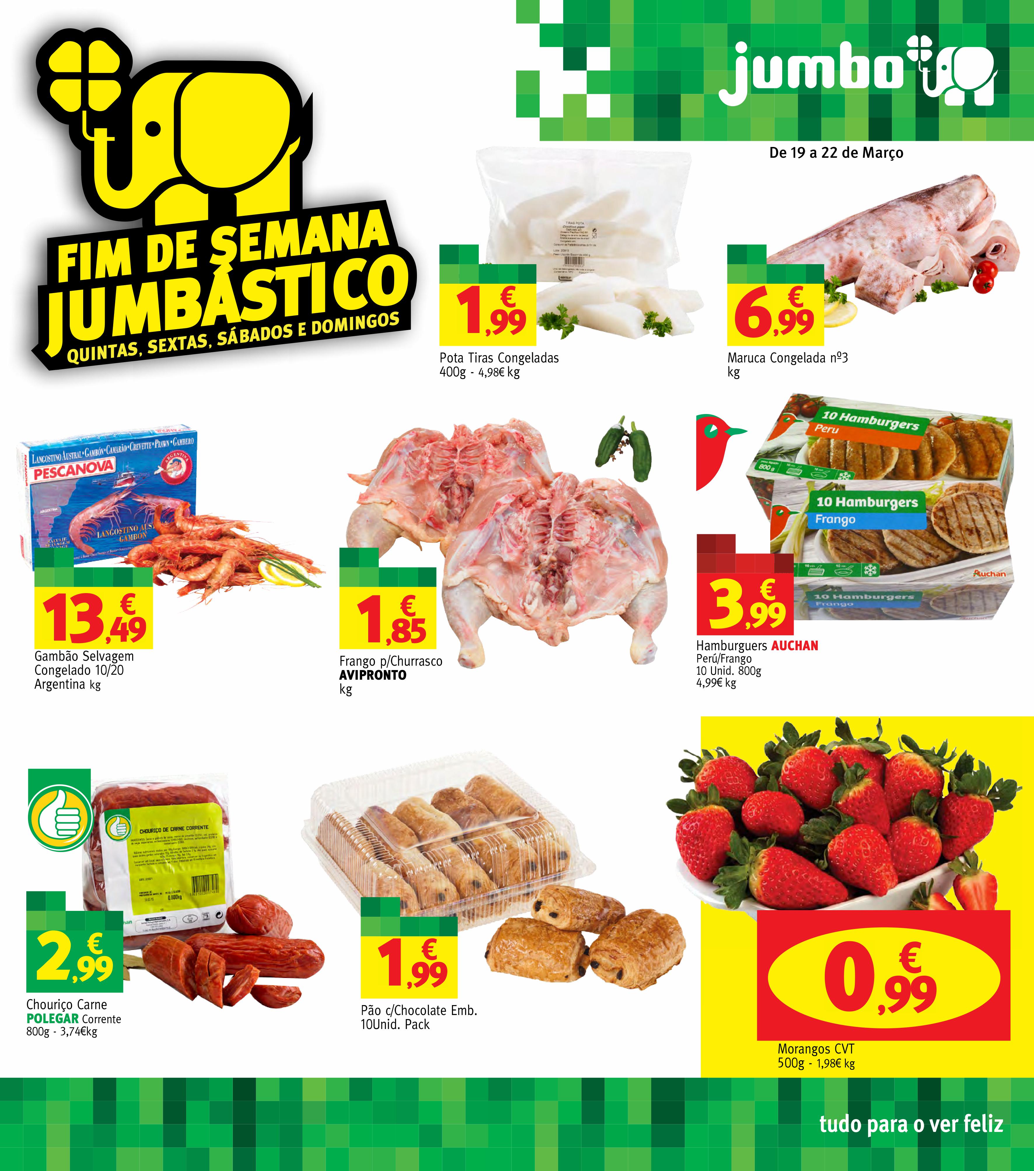 Antevisão Folheto JUMBO Fim de Semana de 19 a 22 