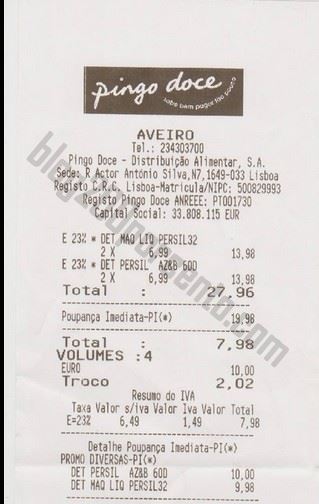 Boas promoções PINGO DOCE Desconto Duplo Persil
