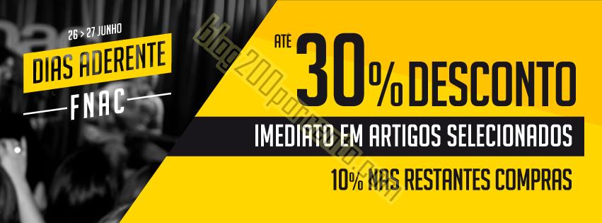 Antevisão Dias aderentes FNAC dias 26 e 27 junho.