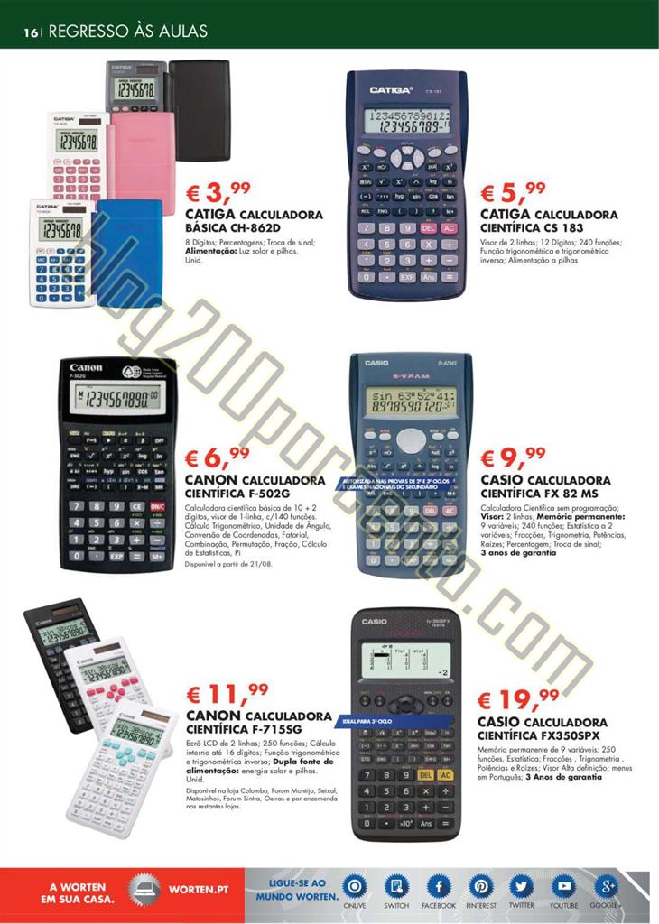 Novo Folheto WORTEN Regresso às aulas de 19 agost