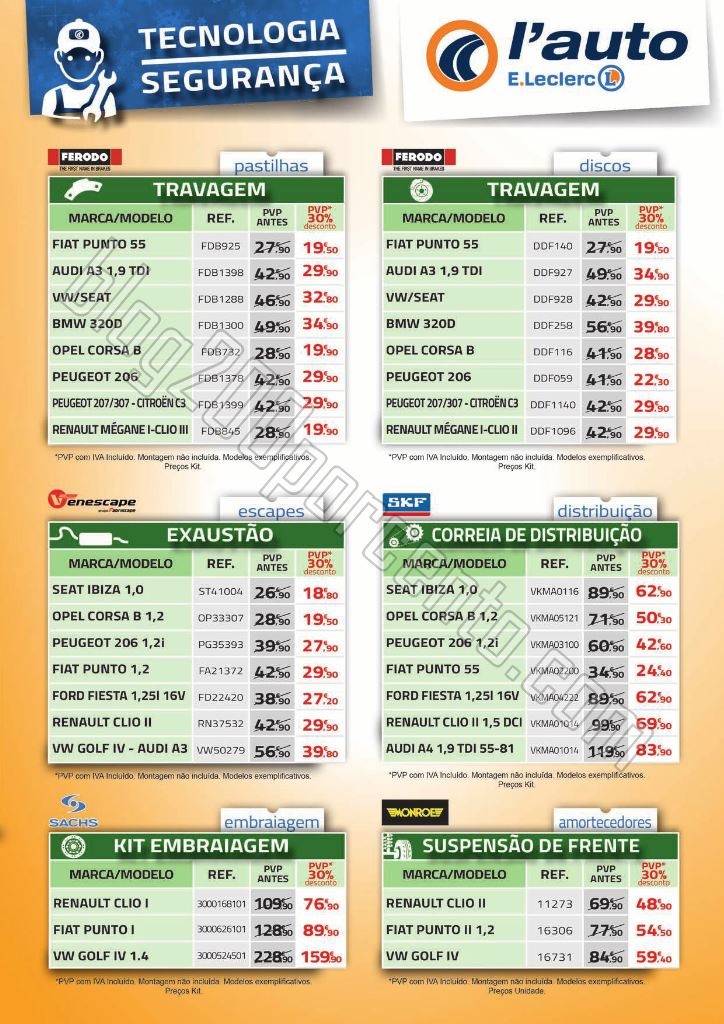 Novo Folheto E-LECLERC Auto de 28 janeiro a 22 fev